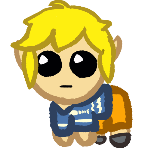 A picture of Super This Way's logo which is a funny version of Link from The Legend of Zelda: The Wind Waker